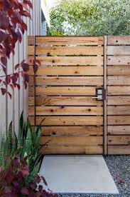 Brick House Backyard Fences Wooden