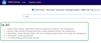 Need to translate dan sebagainya from indonesian? Labil Meaning In Bahasa Indonesia