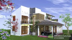 Two Story House Plan And 3d Gampaha