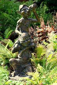 Pixie On Shoulder Garden Sculpture