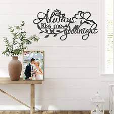 Metal Wall Home Decor Word Sign Always