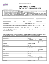 Employment Application Form Template Free Job Templates