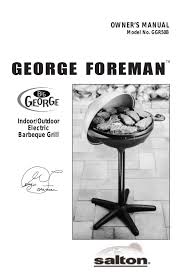 george foreman ggr508 ggr50b user