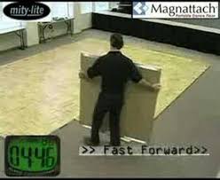 magnattach portable dance floor by mity