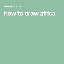 Easy trick to draw africa continent map. How To Draw Africa Africa Geography Drawings