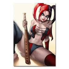 Hot Sexy Girl Cosplay Poster Cartoon Harley Quinn Art Picture Print 24x36  inch | eBay