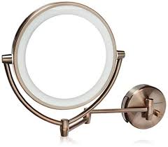 lighted makeup mirror reviews wall