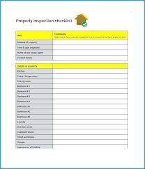 Free Property Inspection Checklist Templates Admirable