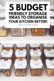 The shelves open up the space and serve as useful storage for everyday plates. 5 Budget Friendly Storage Ideas For A Perfectly Organised Kitchen Grillo Designs