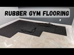 how to install rubber flooring tiles