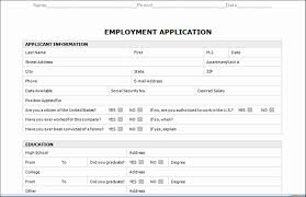 Unique Microsoft Word Job Application Template