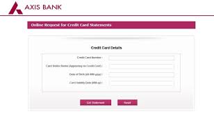 The eligibility details for axis bank select credit card for an individual is listed in this section. Axis Bank Credit Card Statement How To Get It Online Offline