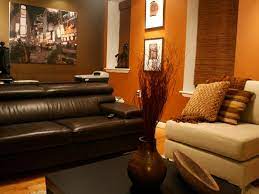 brown asian style living room