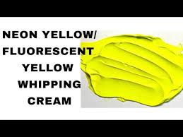 Fluorescent Yellow Whipping Cream