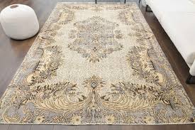 6x10 vine turkish rug oushak rug