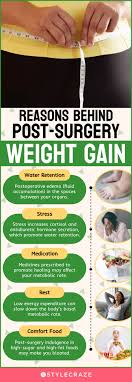 6 reasons for weight gain after surgery