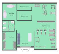 health club floor plan fitness center