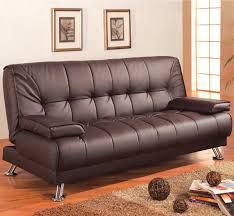 A futon sofa bed is a perfect addition to any home with limited space or even as a piece in the home office. Coaster Sofa Beds And Futons Faux Leather Convertible Sofa Bed With Removable Armrests A1 Furniture Mattress Futons