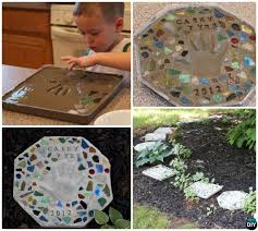 Diy Cake Pan Stepping Stones Projects