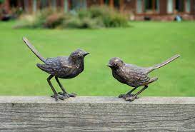 Bird Pair Garden Ornaments Metal
