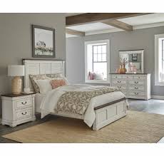New traditional antique white & brown 5 piece bedroom set w. Hillcrest 4 Pc Dark Rum White Wood Queen Bedroom Set By Coaster