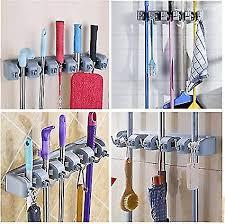 Mop Broom Holder Wall Mounted Broom