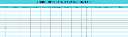 recruitment tracker templates