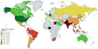 gdp per capita of largest world