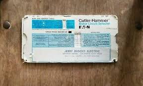Vintage Cutler Hammer Motor Circuit Selector Slide Rule