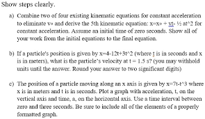 Derive The Sth Kinematic Equation X