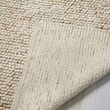 mini pebble wool jute rug 6 x9