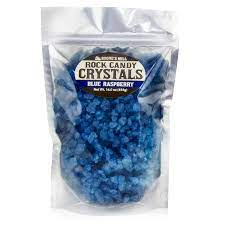 blue blue raspberry rock candy crystals