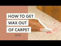 how to get wax out of carpet you