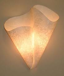 handmade paper wall sconces from