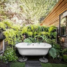 All the accessories you will need like a brush and the gloves to keep your hands safe are part of the kit. 12 Best Outdoor Tubs Outdoor Soaking Tub Ideas
