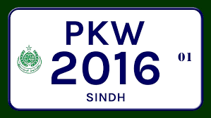 number plates in karachi