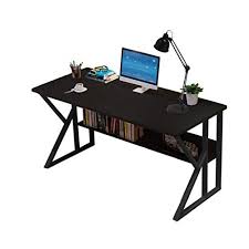 While an office desk performs many functions, it's still a piece of furniture that should complement the rest of your decor. Modern Simple Office Desk With Shelves Home Student Writing Desktop Desk Industrial Economic Computer Desk Laptop Desk Learning Workstation Bookshelf Organizer Black Storepaperoomates Shop Cheapest Online Global Marketplace