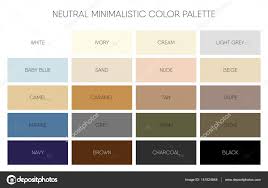 Minimalistic Color Palette Chart Vector Stock Vector
