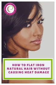 how to flat iron natural hair without