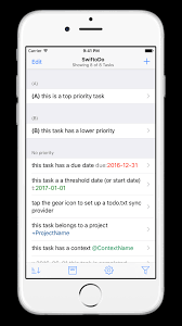 This robust app is great for people who need more than just a simple list maker. Swiftodo Task List App For Todo Txt On Ios