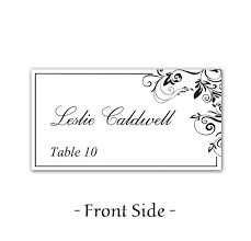 Instant Download Wedding Place Cards By Paintthedaydesigns
