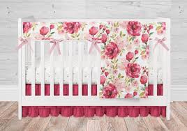Baby Girl Crib Bedding Set Pink Ruffle