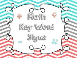 Math Key Word Anchor Charts For All Operations