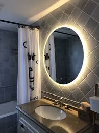 illuminated frameless led bathroom mirrors