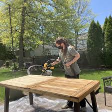 Wooden garden furniture is a great choice as it can be left outdoors in all weather conditions, all year long. How To Restore An Outdoor Table Wagner Spraytech