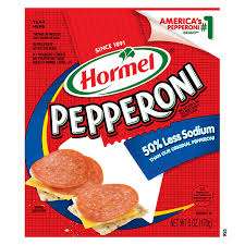 hormel pepperoni 50 less sodium