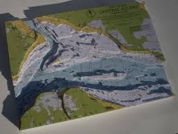 Pin On Framed 3d Nautical Relief Charts