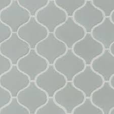 Gray Glossy Arabesque Tile Msi