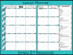 Daily Planning Template For Teachers