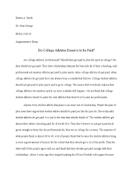 argumentative essay on paying college athletes mistyhamel aaaaaa college football national collegiate athletic association should we pay college athletes essay should we pay college athletes essay